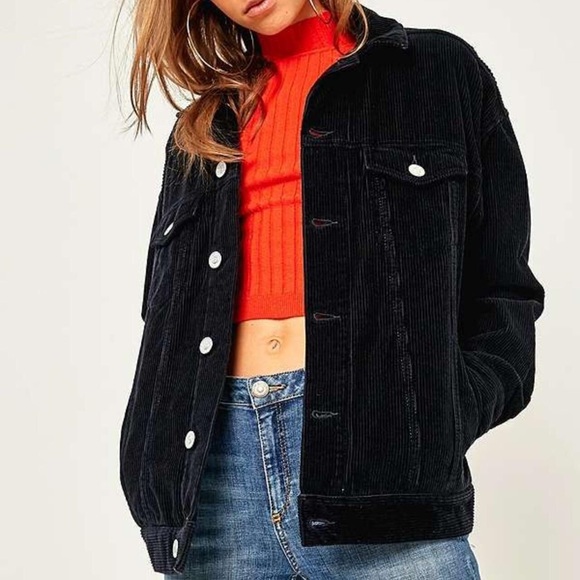 BDG Black Corduroy Jacket - Picture 2 of 3